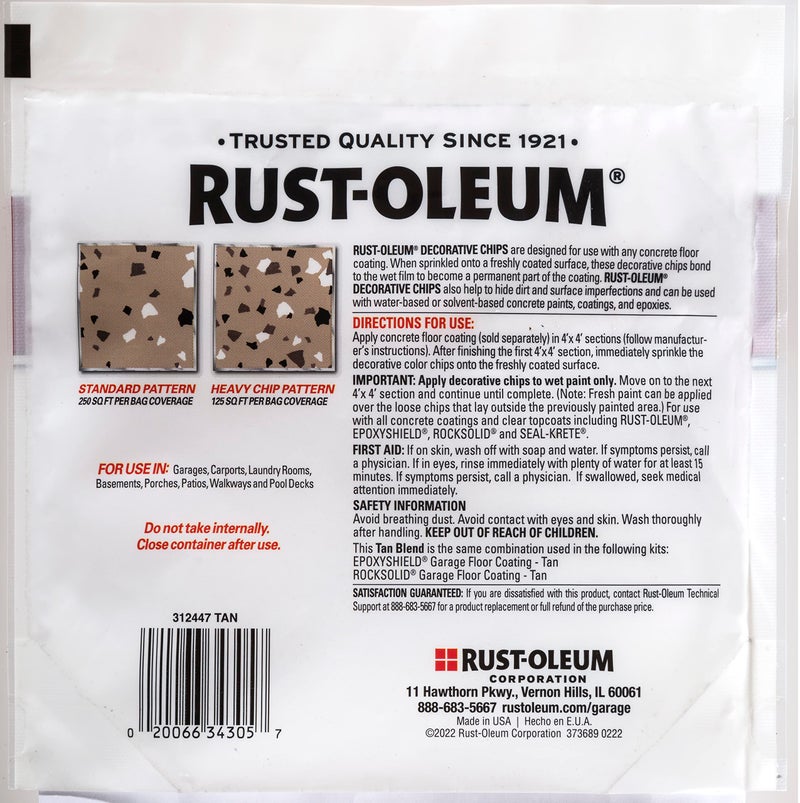 رست أوليوم رقائق ألوان زخرفية من Rust-Oleum 312447-6PK، 6 عبوات، مزيج أسمر اللون، 96 أونصة - Image 5